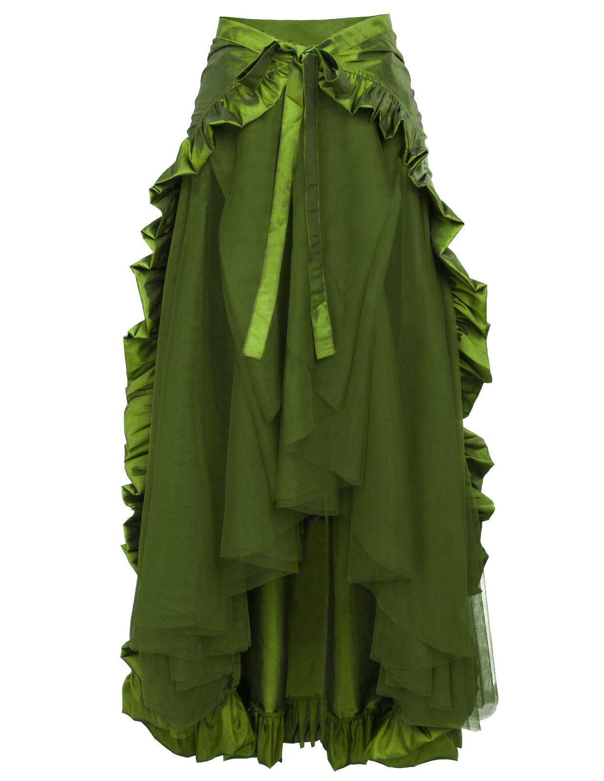 

2025 Женская ретро-готическая юбка для танцев с открытым пупком, размер плюс XL