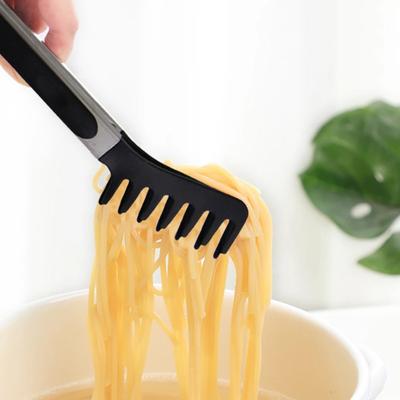 Nylon Food Tong Stainless Steel Kitchen Tongs Nylon Non-slip Cooking Clip Clamp BBQ Salad Tools Grill Kitchen Accessories
