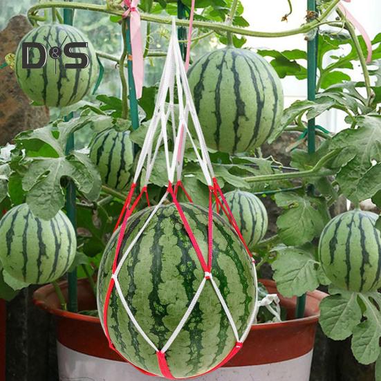 30 stk vannmelon nettingposer Hengekøye Gjenbrukbar melon hengende nettpose Frukthøst espalier hengekøye for vannmelon gresskar cantaloupe