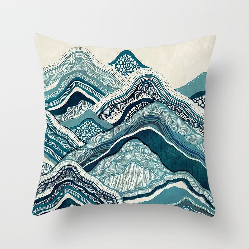 Bohemia Pillows Decor Home Ative  Car Sofa Cushion Cover Bed Pillowcase Boho Pillow Turquoise