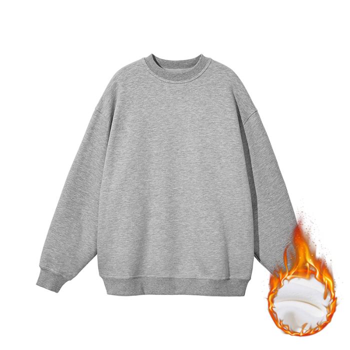 autumn winter cotton fleece warm Sweatshirt harajuku solid hoodies women men clothes thicken Long Sleeve UNISEX oversized hoodie