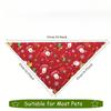 Christmas Triangle Pet Drool Towel,Santa Deer Cartoon Printed Dog Scarf Collar,Polyester Cat Bib,Dog Drool Towel | Pets Supplise