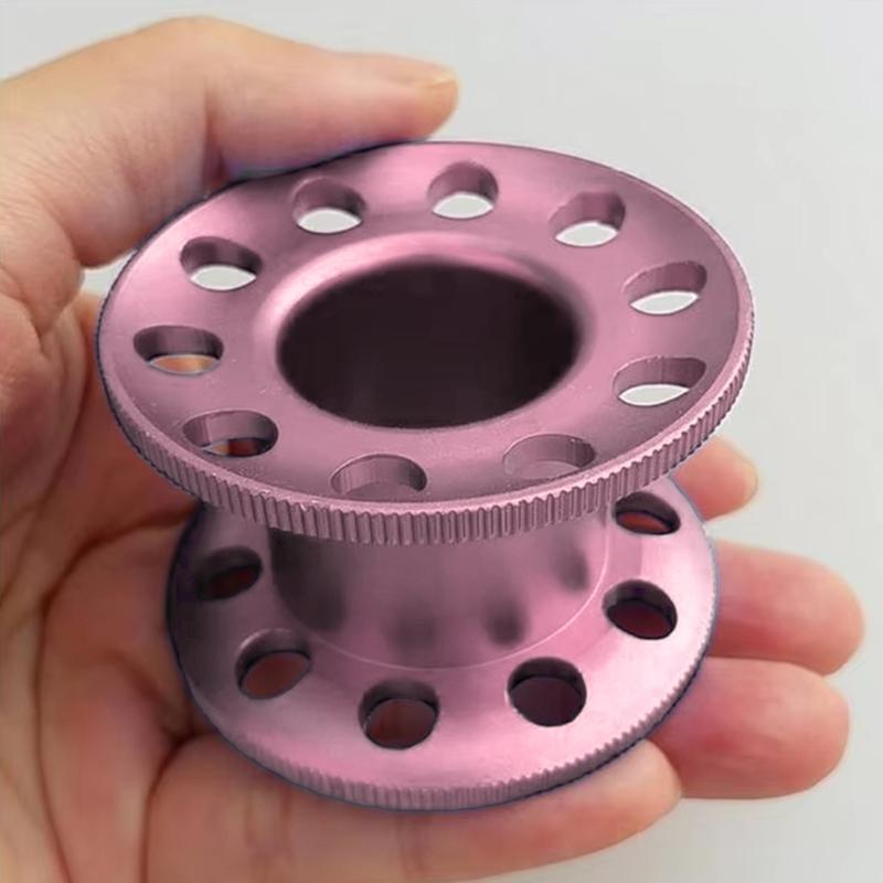 Light Weight Aluminum Alloy Miniature Corrosions Resistant 10 Hole Diving Reel for Diving and Underwater Photography