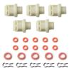 Leakproof Solenoid Valves Adapter and Sealing Rings Set Solenoid Valves Adapter for Automatic Coffee Maker Replacement Part