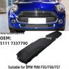 BMW Mini F55/F56/F57 Front Bumper Trim & License Plate Cover - Gloss Black/Matte, 51117337791