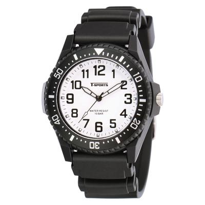 Analoguhr Wasserdichtes Urethanarmband Schwarz [Clefa] Herren TS-AM304-WT