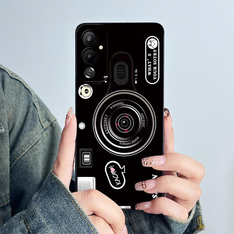 For Tecno Pova 4 Phone Case LG7n Back Cover Silicone Sweet Painted Cartoon Shell Funda Lovely Printed Protective Coque Casing