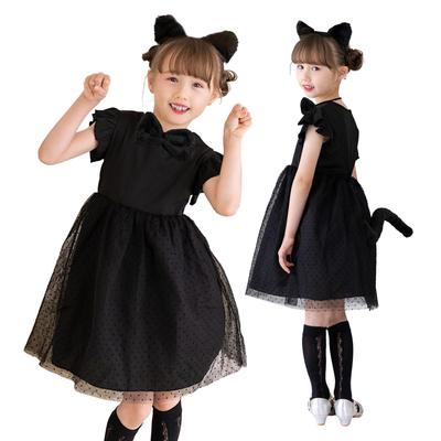 [monoii] Halloween Cat Costume for Kids - Animal Cat Ears, Black Cat Outfit