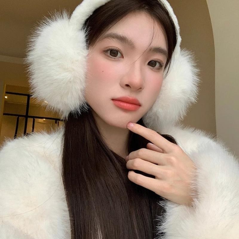 Fashion Soft Faux Fur Ear Warmer Winter Earmuffs For Women Men Solid Color Earflap Outdoor Cold Protection Ear-Muffs Ear Cover