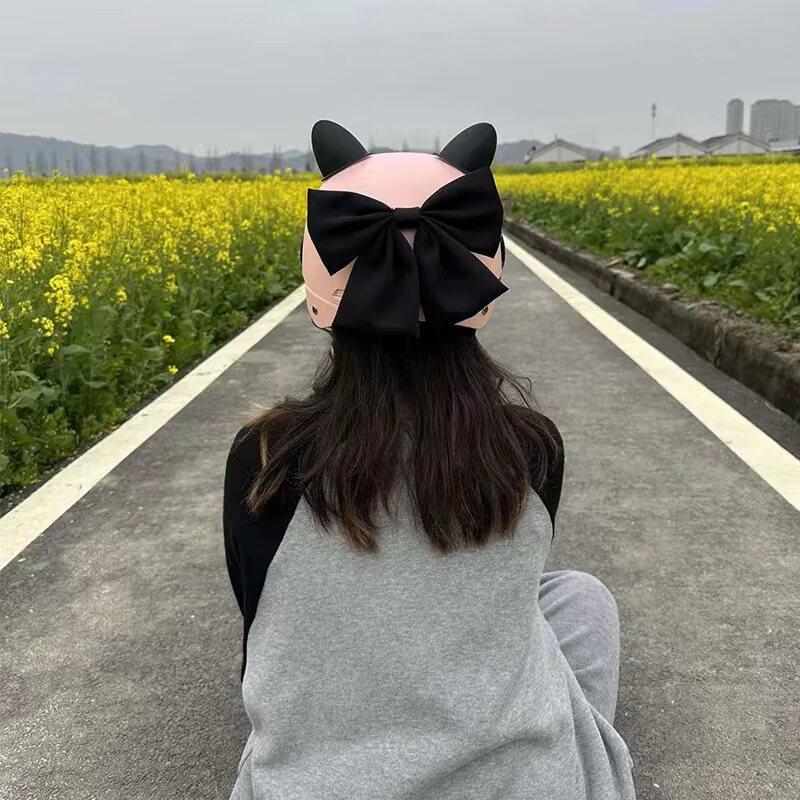 Lishi Women's Cute Bow Electric Scooter Helmet