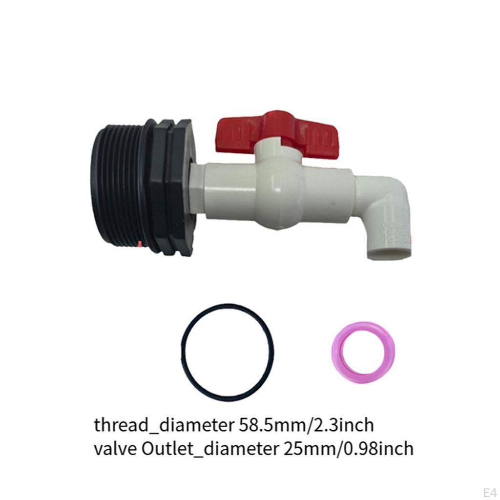 Barrel Faucet PVC Control Valve Leakproof Controller Multipurpose Replace Accessories Wear Resistant