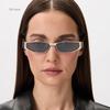 Small Narrow Frame Sunglasses Women Y2k Cat Eye Sun Glasses Female Fashion Brand Vintage Sports Punk Hip-Hop Style Eyewear