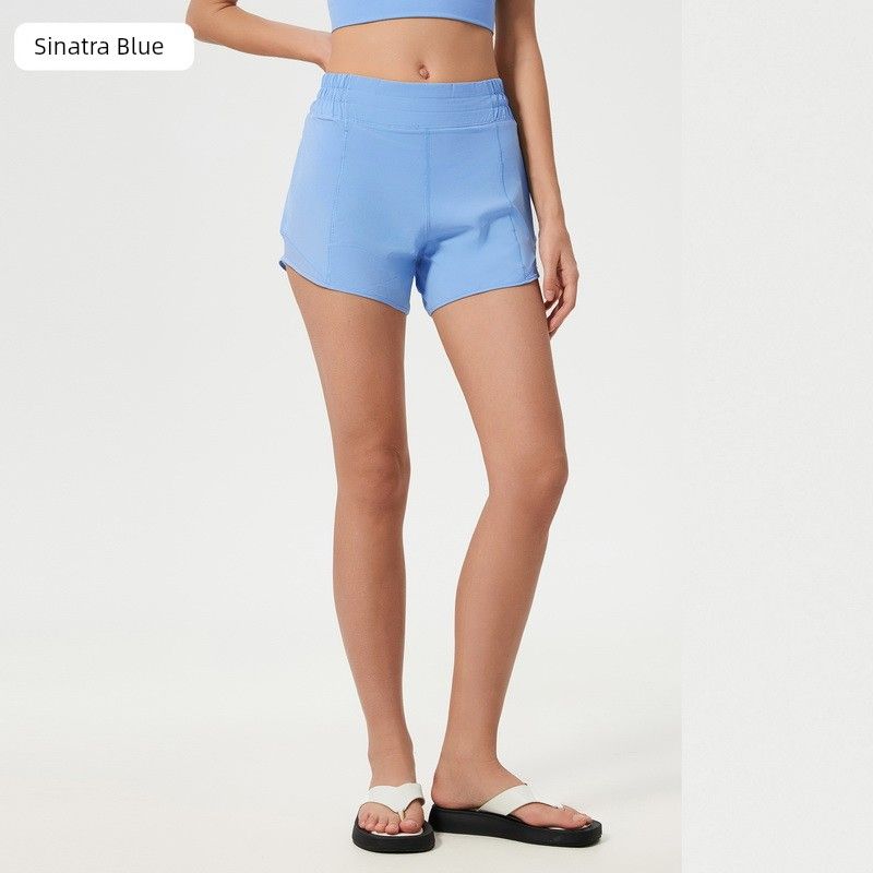 2025 Spring and Summer New Quick-Drying Sports Shorts Women's Running with Lining Training Workout Pants High Waist Yoga Shorts