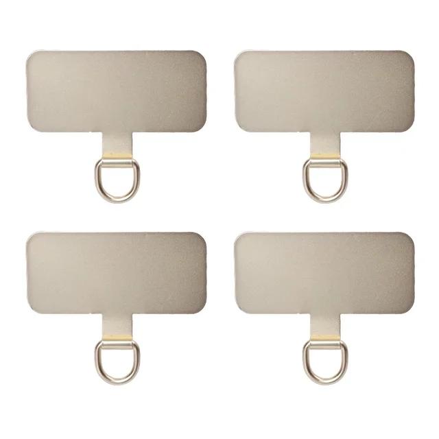4/1pcs Metal Phone Lanyard Gasket Patch Durable Ultra Thin Mobile Phone Sling Rope Card Clip Snap Strap Hang Cord Tab