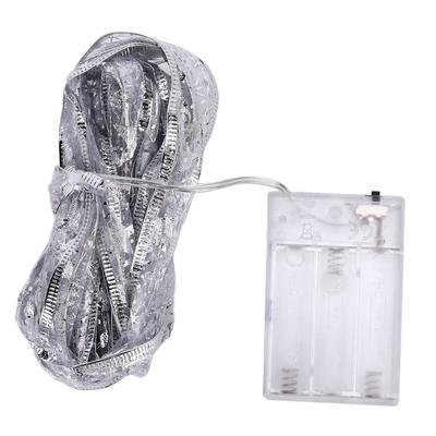 13.12ft LED Weihnachtsband Licht Wasserdicht Weihnachtsbaum Dekoratives Licht Silbernes Licht