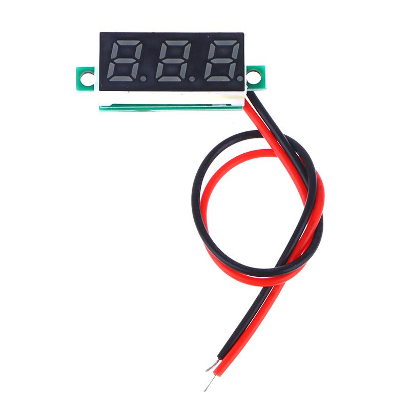 DC5-30V Voltage Meter 0.28 Inch LED Digital Voltmeter Auto Car Mobile Power Voltage Tester Detector Red Green Blue Yellow