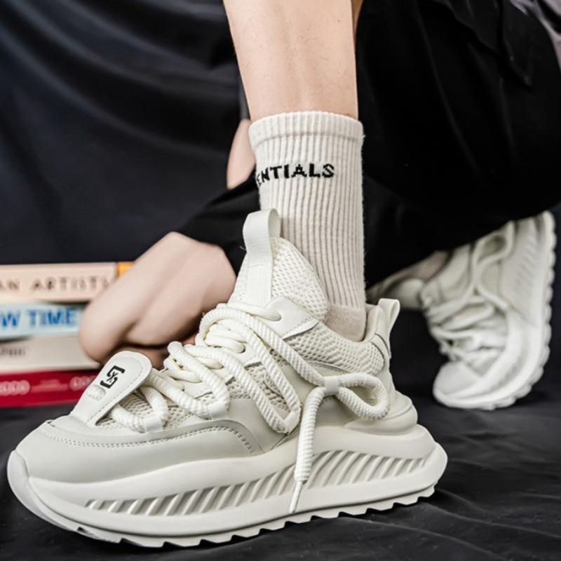 Men Platform Sneakers  New Breathable Casual Shoes Designer Men's Dad's Shoes Height Increase Platform Sport Shoe Man Shoes