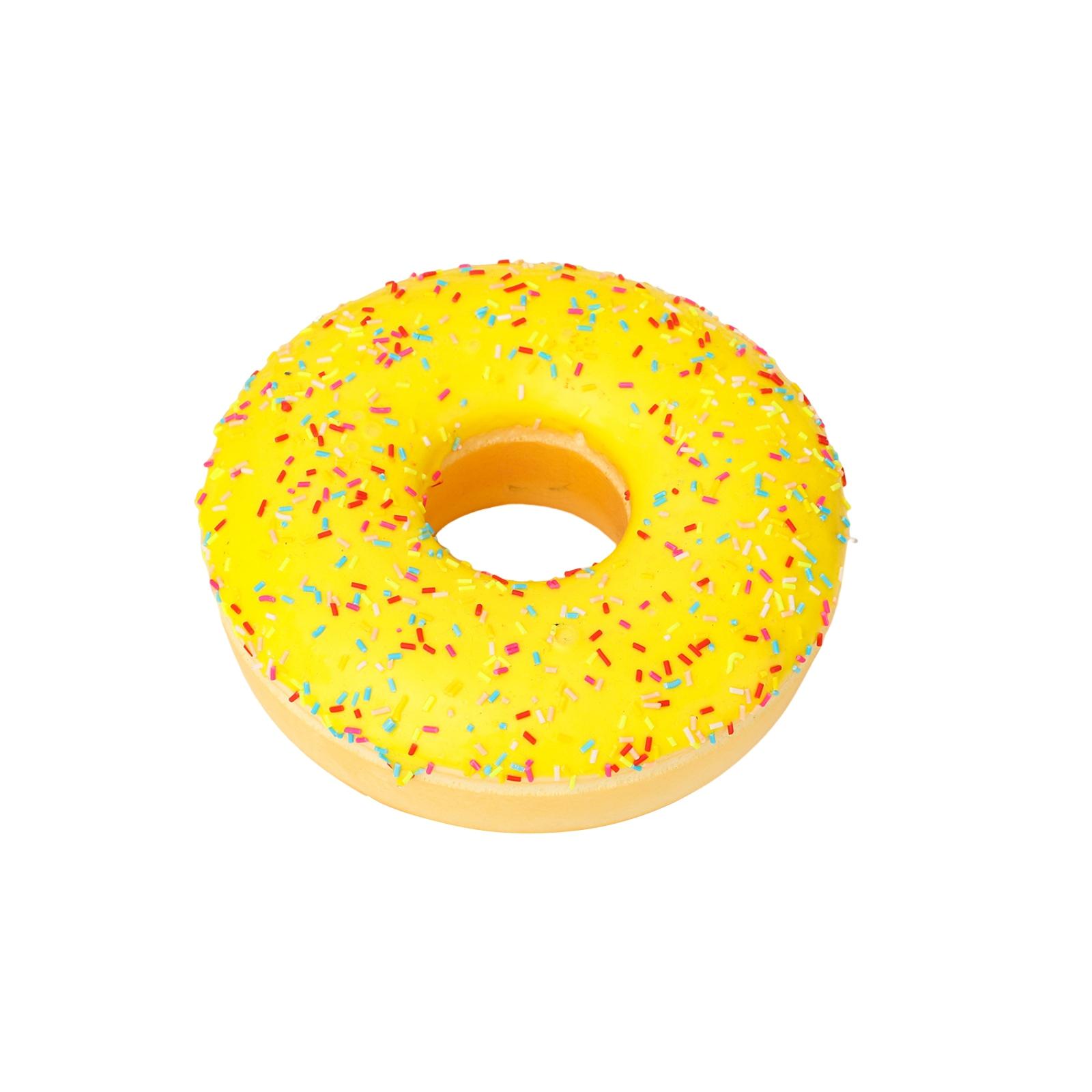 

Large Realistic Donut Model Toy Soft Squishy Food Replica Fast Rebound Simulation Doughnut Toy for Display and Collection One Size