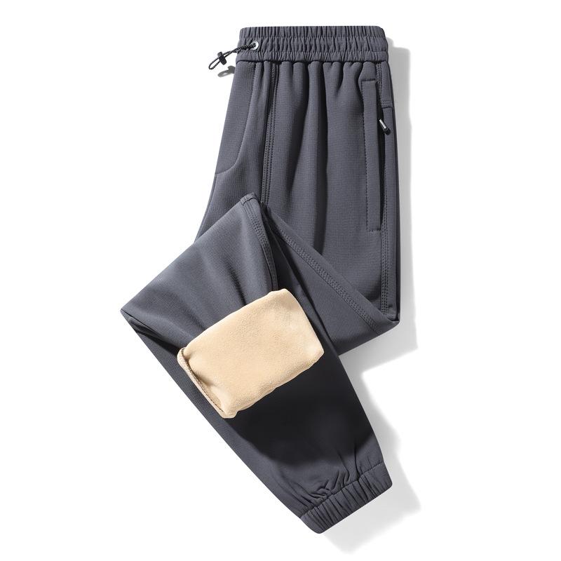 Couples' Fleece-Lined Windproof Softshell Pants: Women's Outdoor Joggers & Men's Warm Work Pants
