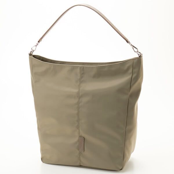 Shoulder Twill Curved Size Beige [Isaac] Bag, Nylon, Shoulder, M, (26)