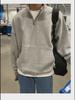 2023 Spring Unisex Half-Zip Hong Kong Style Fashion Sweatshirt: Casual, Versatile, and Trendy Jacket