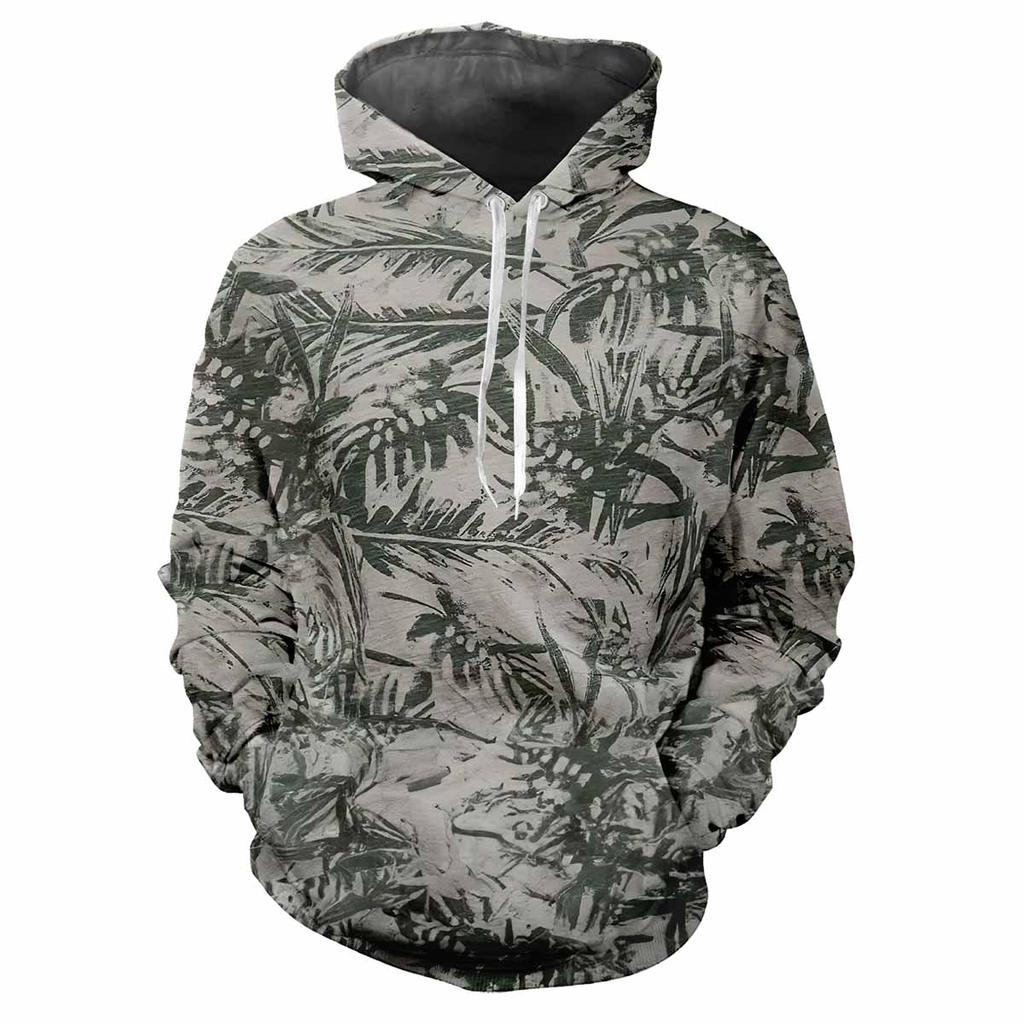 Sweat à capuche camouflage forêt, chasse, animaux, extérieur, printemps-automne, tendance, ample, confortable, décontracté