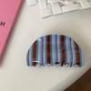 1 Stück Koreanische Version der Neuen Blauen Kaffee-Streifen-Serie Haarklammer Acryl-Clip Retro Mädchen Hinterkopf Haarscheibe Haarklammer