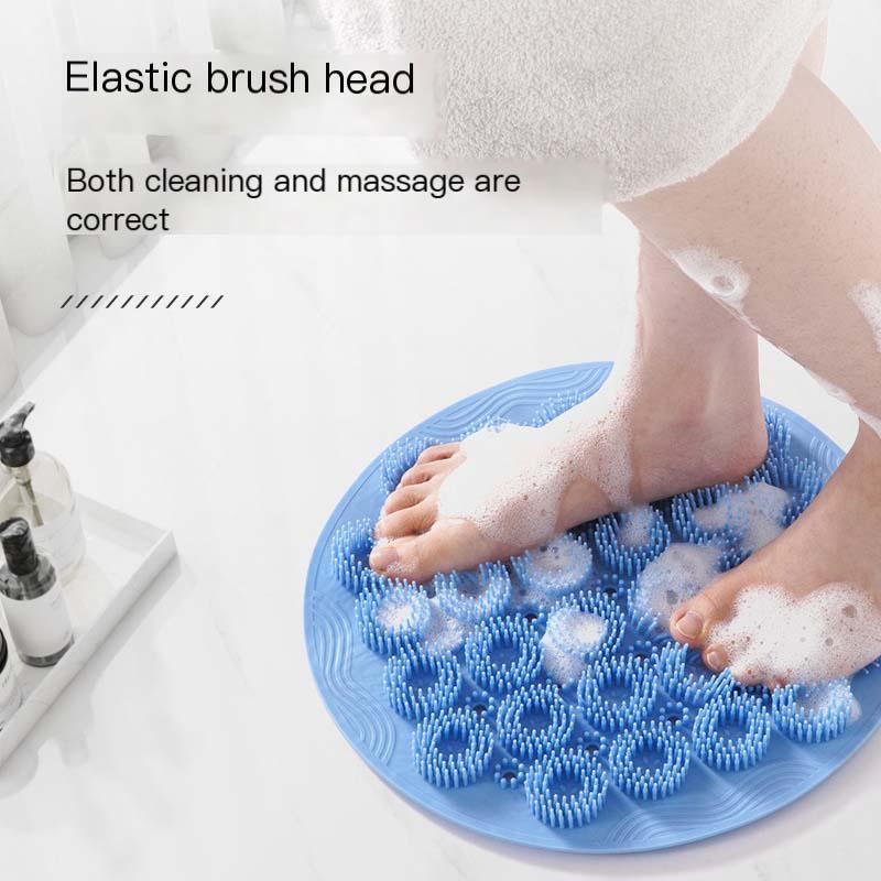 Silikon Badezimmer Rutschfeste Massagematte Peeling Dusche Massageschaber Bad Rückenmassagebürste Fußwäsche Körperreinigung Badewerkzeug