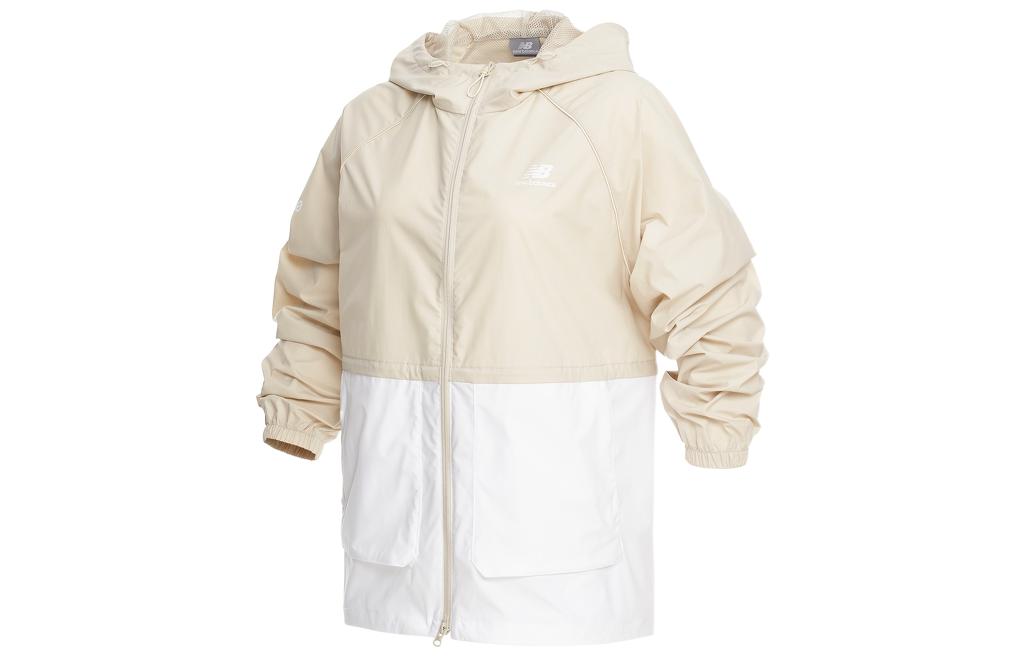 New Balance Jackets Women s Ecru Hooded Moderate Other 5AC19012-BEI XL