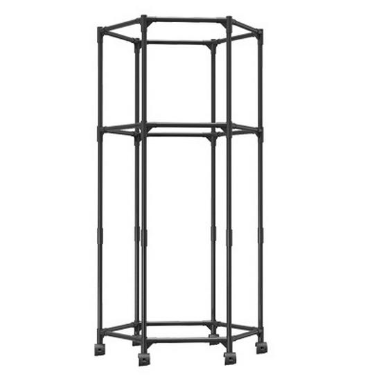 Freestanding Indoor Rolling Clothes and Coat Rack with Hanger and Drying Features