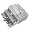 Velvet jewelry box three-tier drawer jewelry storage box transparent jewelry storage box acrylic jewelry box