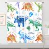 Custom Truck Cartoon Curtains for Living Room Bedroom Home Decor with Hooks Shading Finished