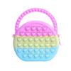 Silicone Children's Bag, Pinch Le Silicone Wallet, Girl's Semi-circular, Cartoon Handheld Zero Wallet Bubble Le Bag