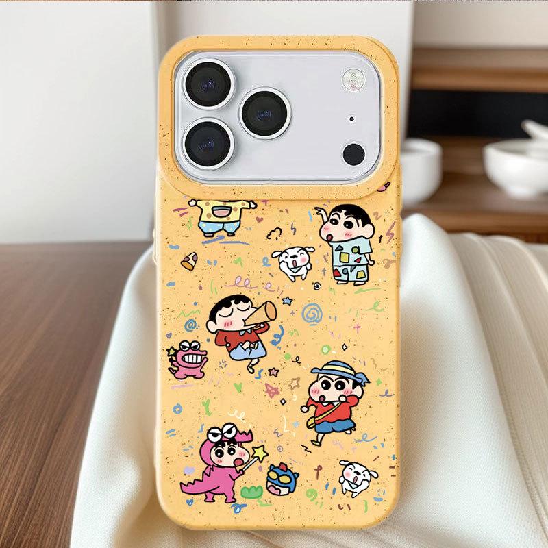 Mischievous Shin-chan Apple Case for iPhone 17/14 Pro Max/15/13: Cute Japan & Korea Cartoon Design