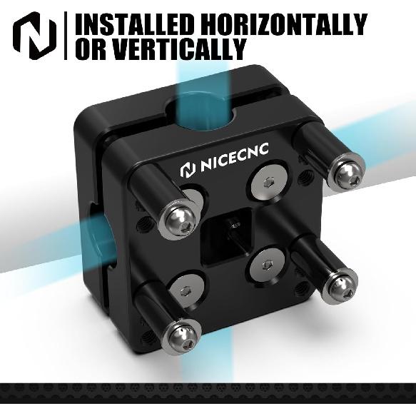 NICECNC 12MM GPS Holder Bar Clamp Compatible With Yamaha Tenere 700,Super Tenere XTZ1200 14-22,R1200 1250 GS And GSA 14-22,Aprilia Tuareg 660-