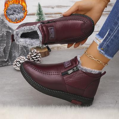 Thickened Fluffy Winter Cotton Shoes for Men and Women Couples Warm Snow Boots Women Comfortable Leisure Flat Shoes Women