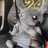 30CM X Fragment Anime Character Dark Pikachu Doll Kawaii Pop Doll Black Pikachu Pillow Birthday Gift Female