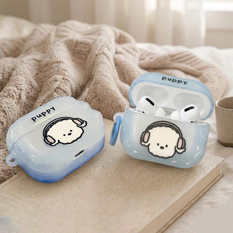 AirPods 4 Cute Dog Design TPU Protective Case