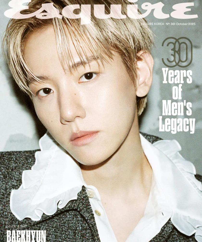 ESQUIRE Korea 2025 OCTOBER Baekhyun, Jungwoo, Ahn Hyo Seop, Yang Se Jong, Lee Soo Hyuk, Ryu Seung Bum, Lily