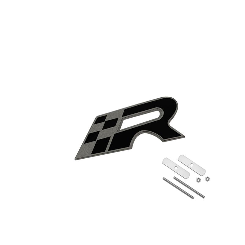 gycsn9 Car Front Grille Hood Rear Trunk Sticker R Emblem Badge For Racing Ibiza Leon E-racer Ateca Formentor Alhambra Exeo Altea Ateca