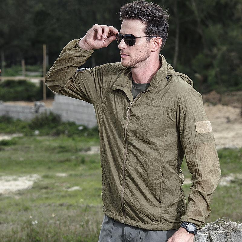 Consul Men's Ultra-Thin Waterproof Windbreaker - Summer Sun Protection Quick-Dry Jacket