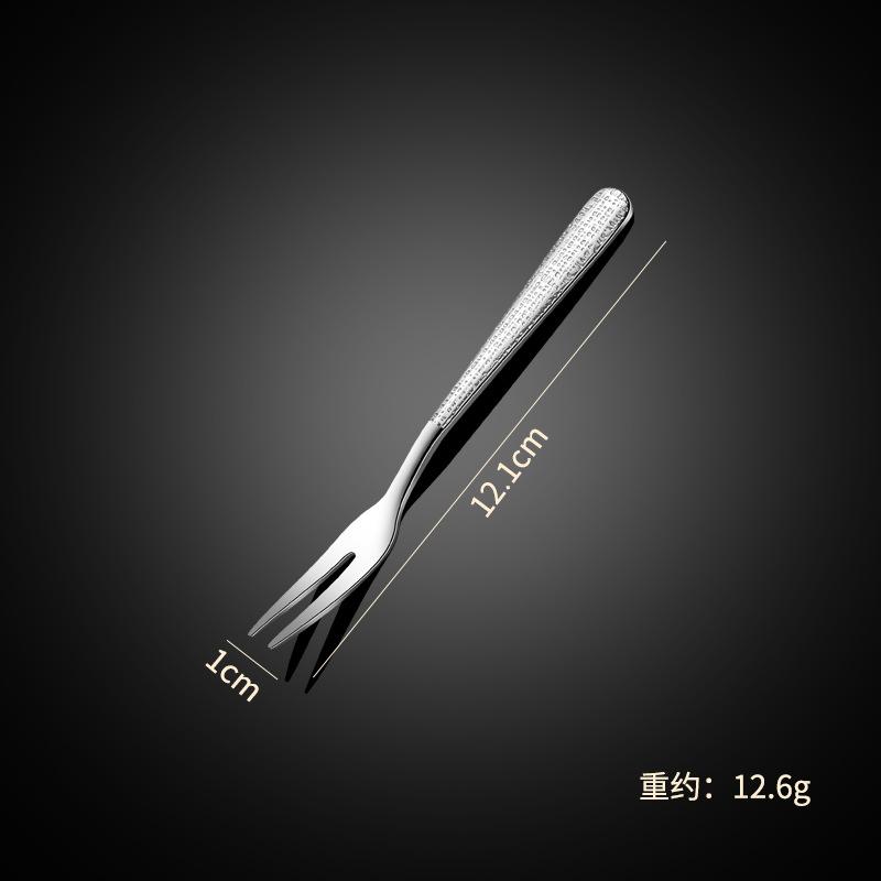 304 stainless steel spoon tableware elegant star diamond cloth crack western food steak knife fork spoon dessert spoon