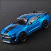 Large 1:18 Ford Mustang GT500 Miniatures Alloy Diecast Metal Vehicle Model Collectibles Sound Light Toys Car Gifts For Kids Boys