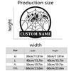 Customizable Spider Metal Wall Art Surname Personalized Durable Indoor Outdoor Kitchen Decor