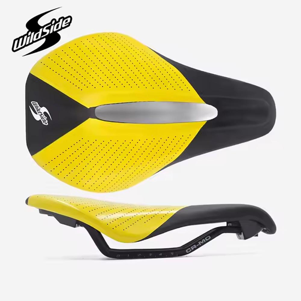 

Wildside MTB Велосипедное Седло Рельсы Полое Дышащее Впитывающее Влагозащитное Мягкое Удобное Губка Повседневное Сиденье для Шоссейного Велосипеда жёлтый