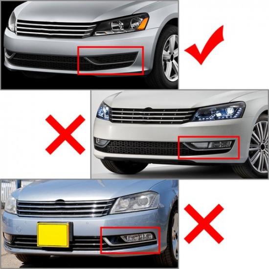 Front Bumper Fog Light Grilles Cover For VW Passat 2012-2015 561853665E Right