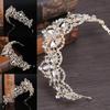 New Fashion Baroque Luxury Crystal AB Bridal Crown Tiaras Light Gold Diadem Tiaras for Women Bride Wedding Hair Accessories