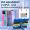 Adjustable Stand Silicone Case For Xiaomi Redmi Pad SE 4G 2024 8.7 inch Kids Cover With Shoulder Strap Shockproof Multi-angles