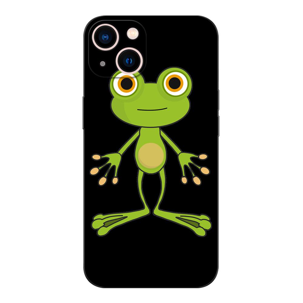 Black Tpu Case For OPPO A11S A15 A15S A16 A16S A16K A16E K3 K10 K9S ACE2 5G Kawaii Frog Mushroom