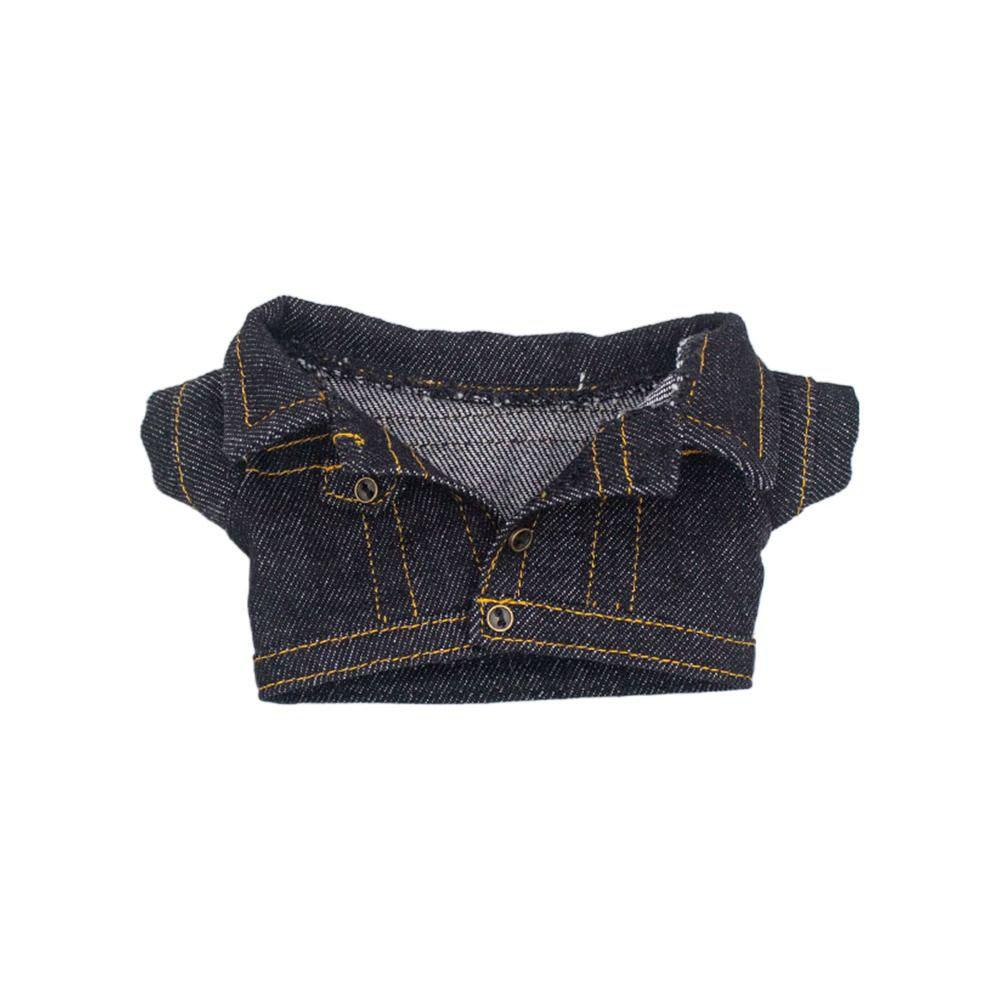 10cm Fashion Jeans Pants Jacket Suits Doll Clothes Cotton Doll Casual Wears Coat Tops 1/12 Dolls Clothes Accessories